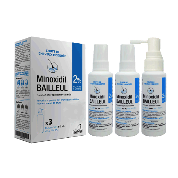 Tinh chất minoxidil 2% dạng dung dịch hiệu Bailleul chính hãng Pháp