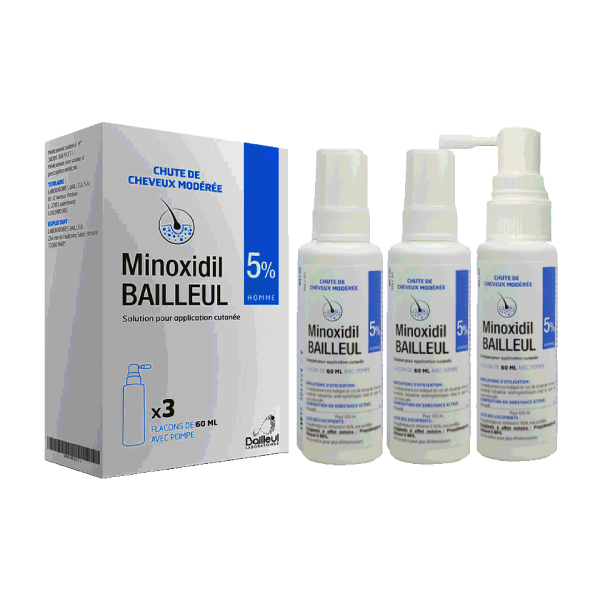 Tinh chất minoxidil 5% dạng dung dịch hiệu Bailleul chính hãng Pháp