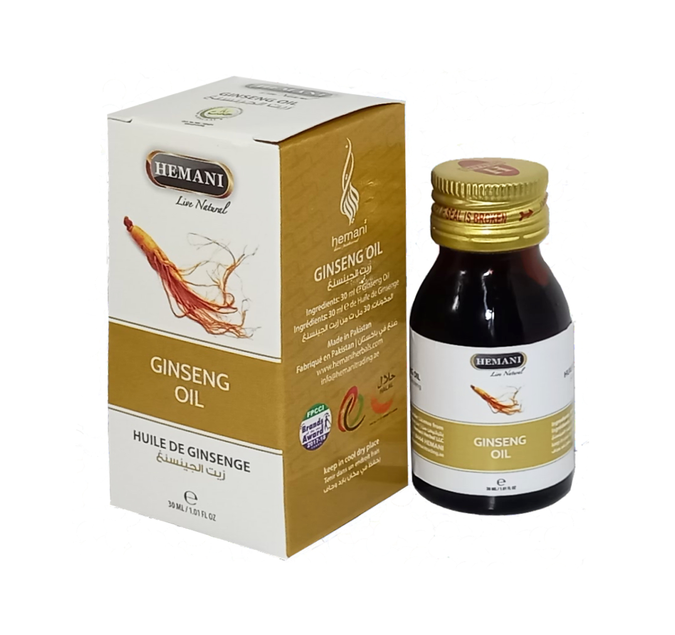 Dầu củ nhân sâm Hemani Ginseng Oil