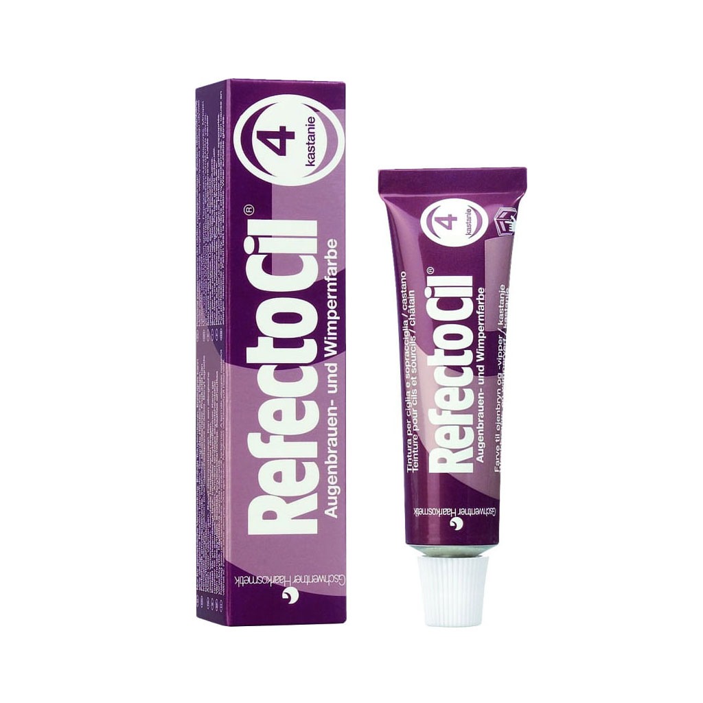 [Màu hạt dẻ số 4] Gel nhuộm lông mày và lông mi Refectocil Eyelash and Eyebrow Tint