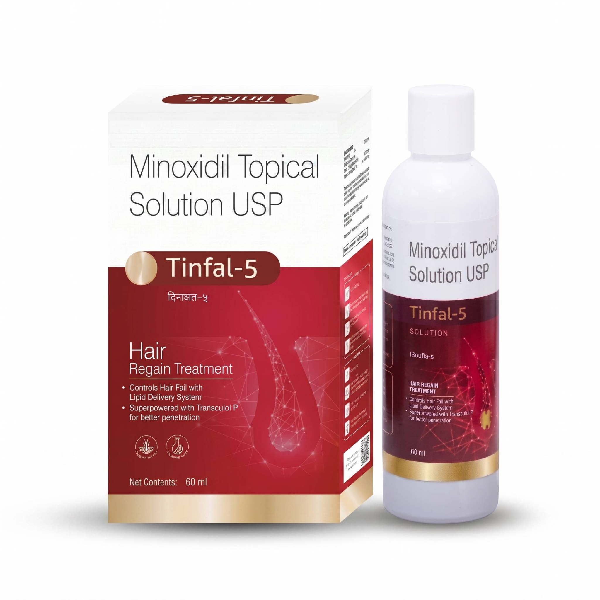 Dung dịch bôi râu tóc Tinfal 5 (minoxidil 5%) giúp ngăn rụng và thúc đẩy mọc râu tóc