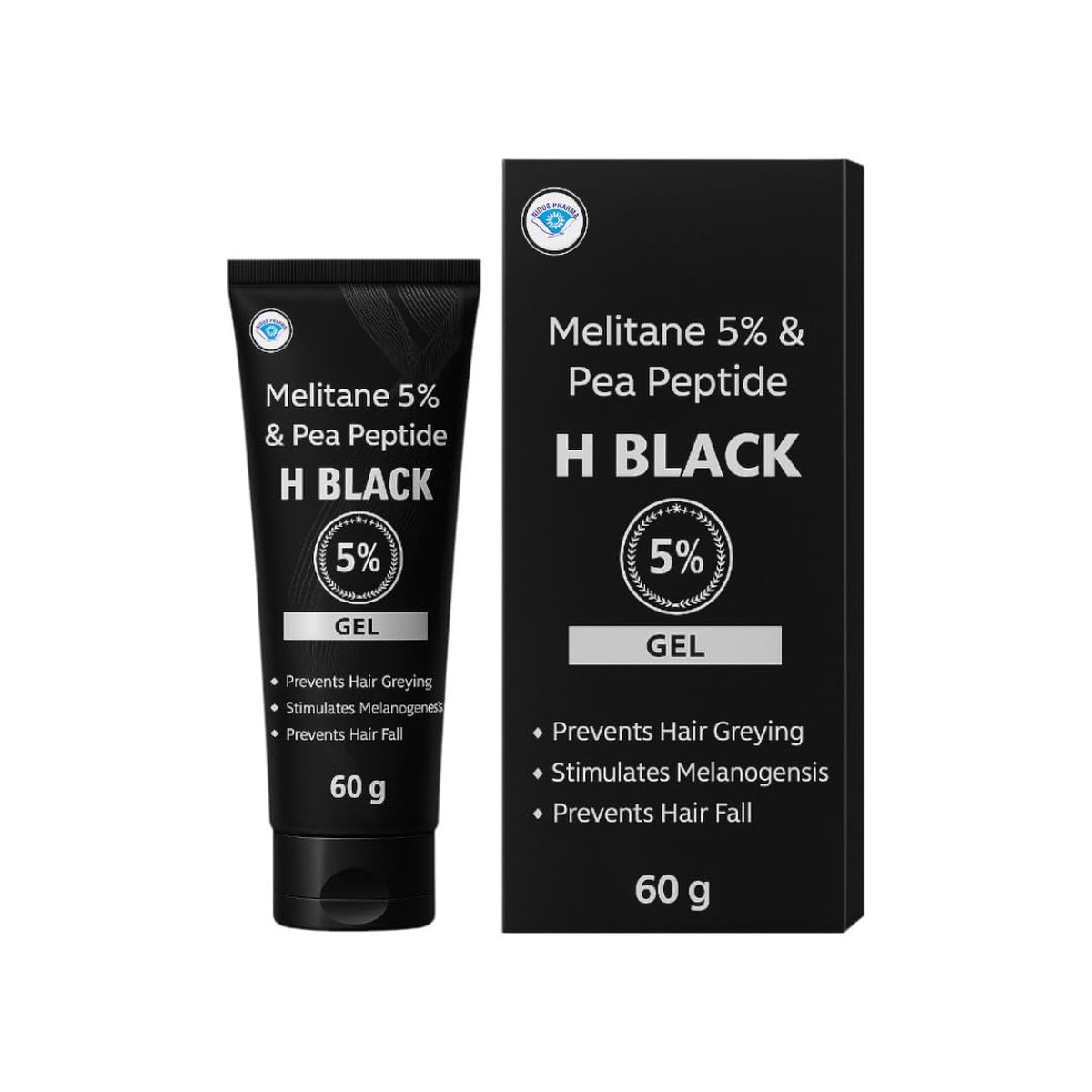Gel H Black Melitane 5% ngăn ngừa tóc bạc, giảm rụng tóc - Tóc Xanh