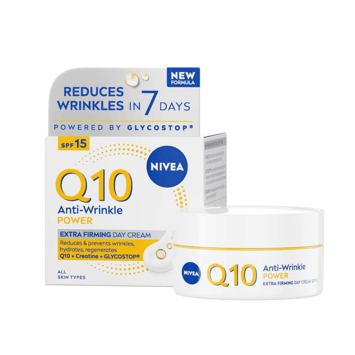 Kem dưỡng ngày Nivea Q10 Anti-Wrinkle Power SPF15 giảm nếp nhăn, săn chắc da - Tóc Xanh